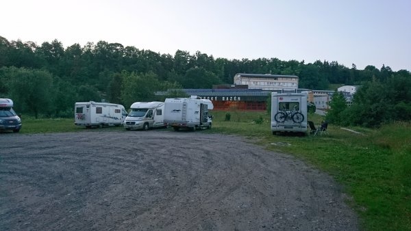 Busparkplatz — Stellplatz in Český Krumlov