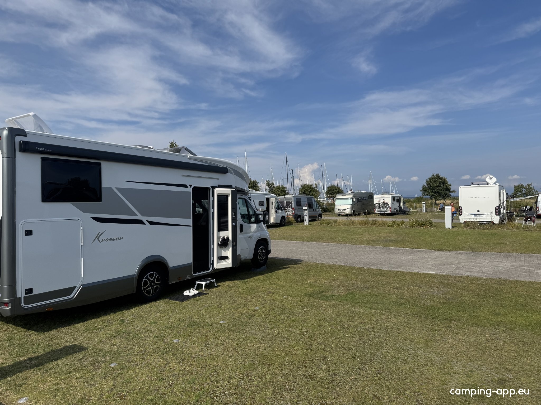 Wohnmobilstellplatz Gelting-Mole — Area di sosta in Niesgrau