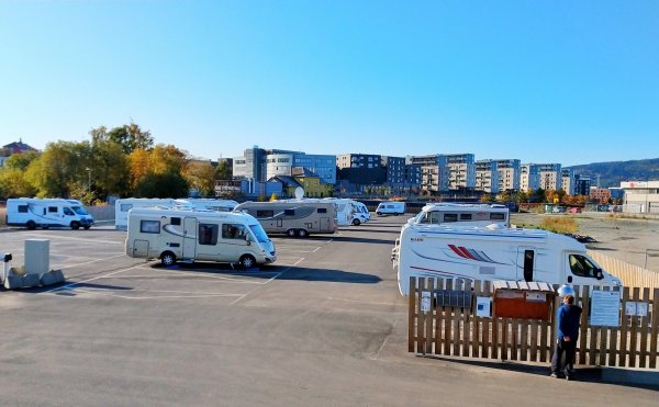 Trondheim bobilparkering Nyhavna