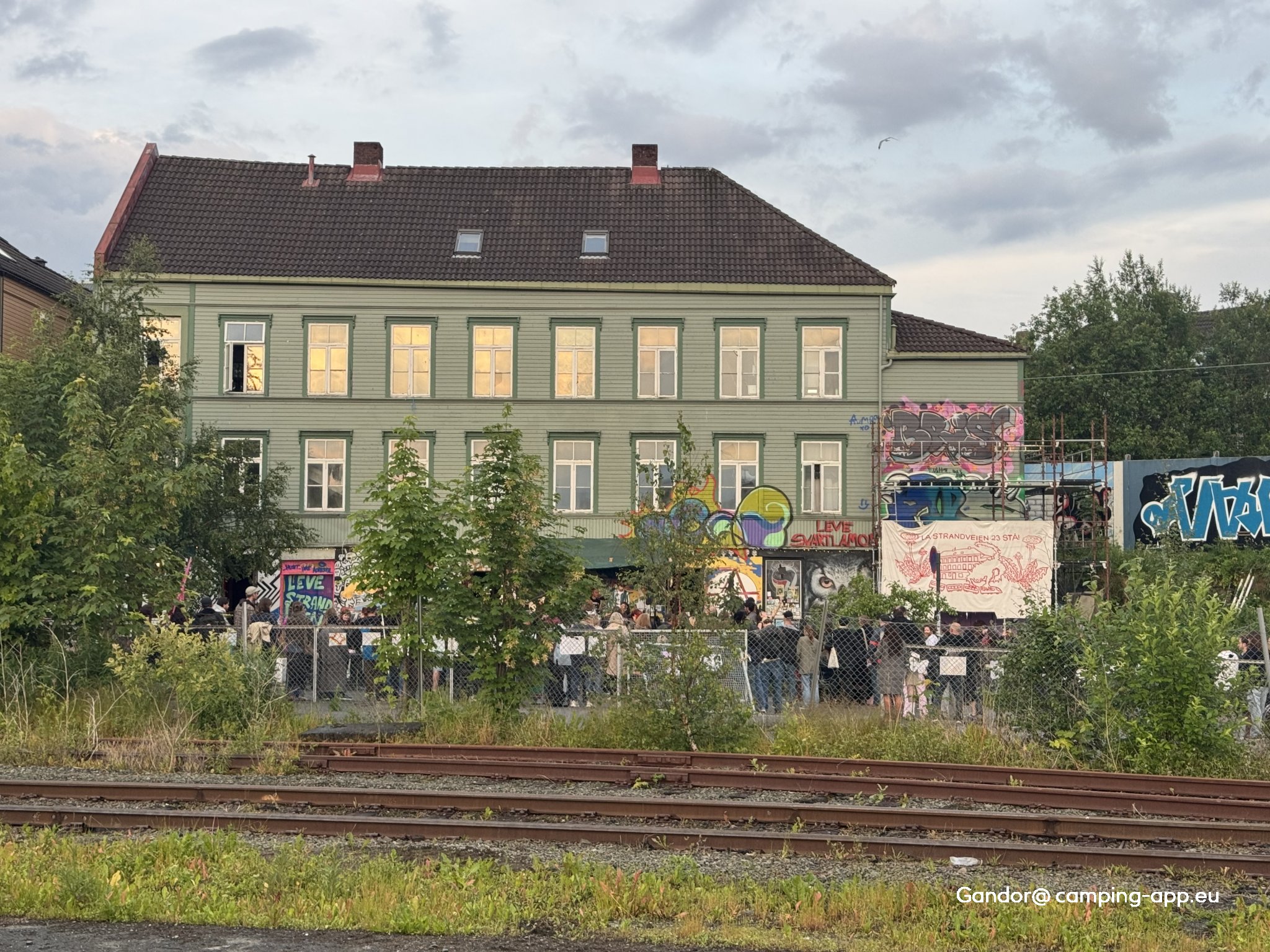 Trondheim bobilparkering Nyhavna — Fotografie 2