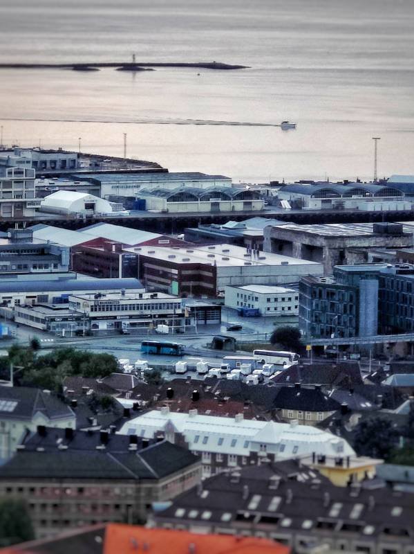 Trondheim bobilparkering Nyhavna — Fotografie 6