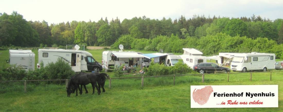 Stellplatz am Ferienhof Nyenhuis Bippen — En el restaurante in Bippen