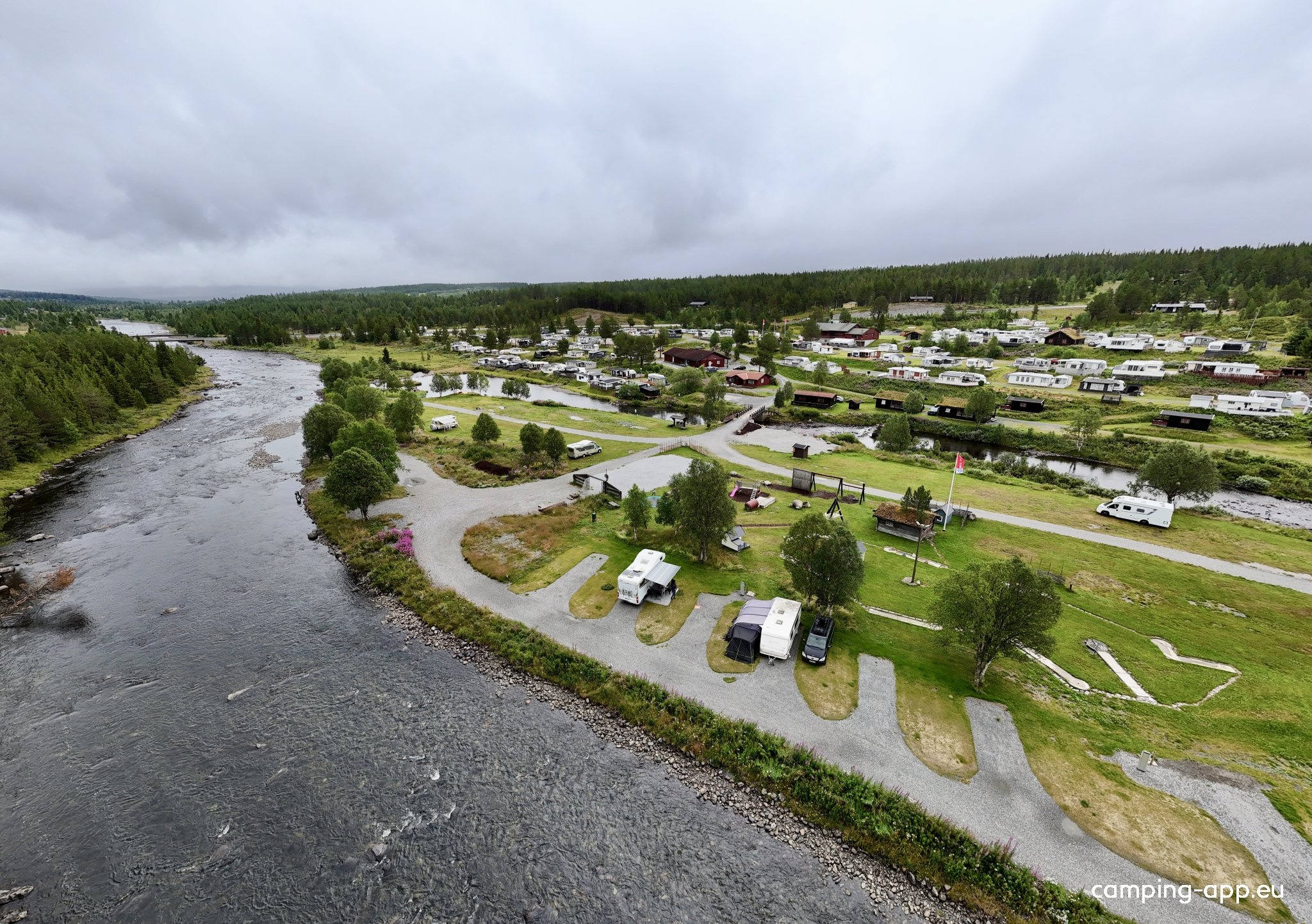 Vasetdansen Camping — Kamp yeri in Tisleidalen