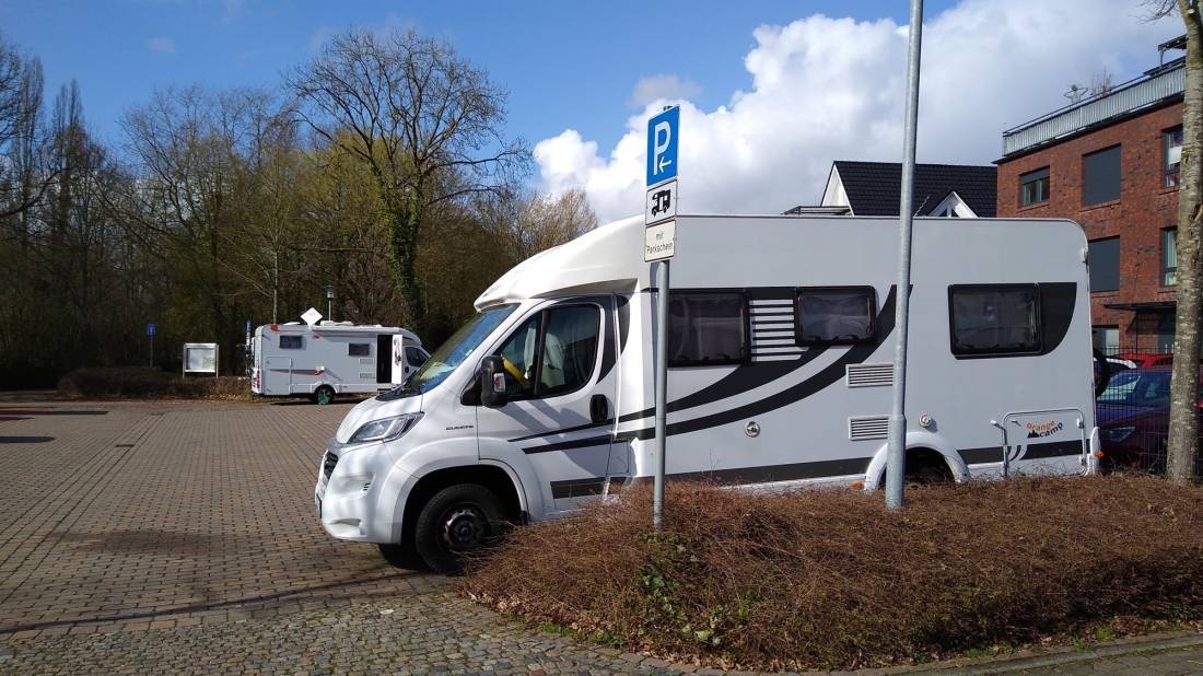 Reisemobilstellplatz der Stadt Cloppenburg — Area Autocaravanas in Cloppenburg