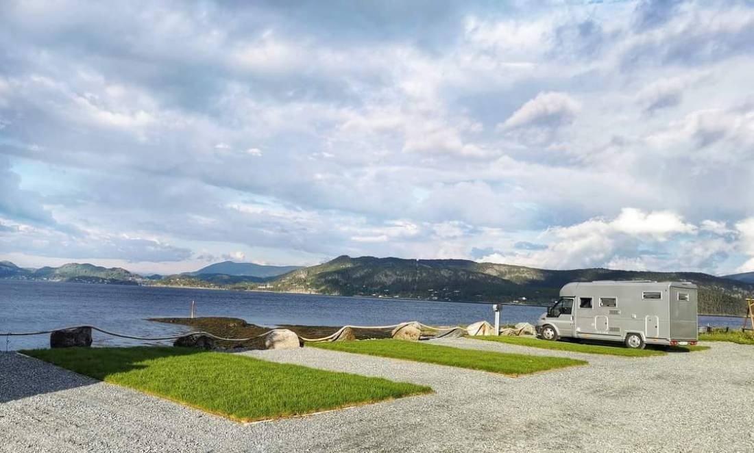 Korsnes Camping — Area da campeggio in Frosta