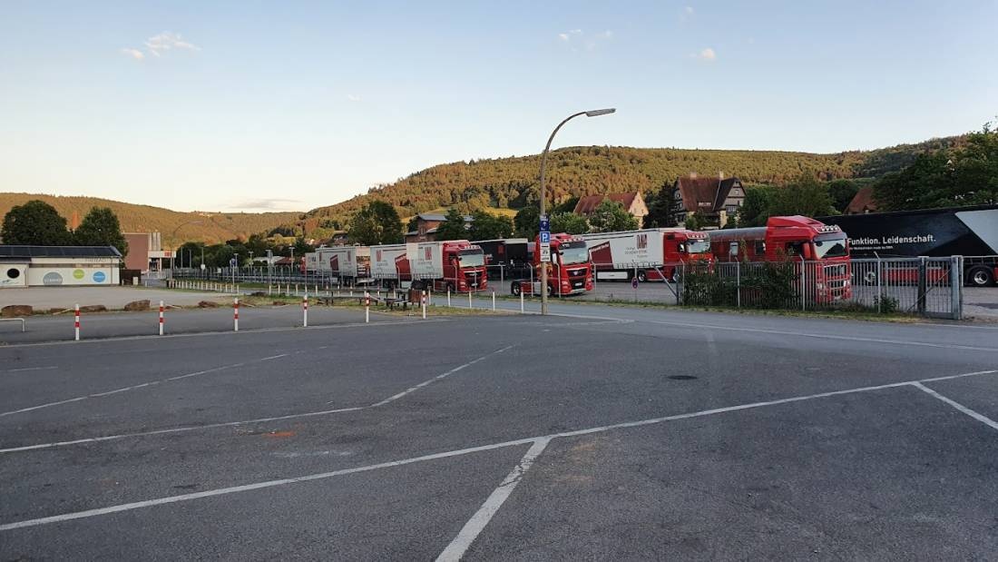 Übernachtungsparkplatz Amorbach — Overnight-parking in Amorbach