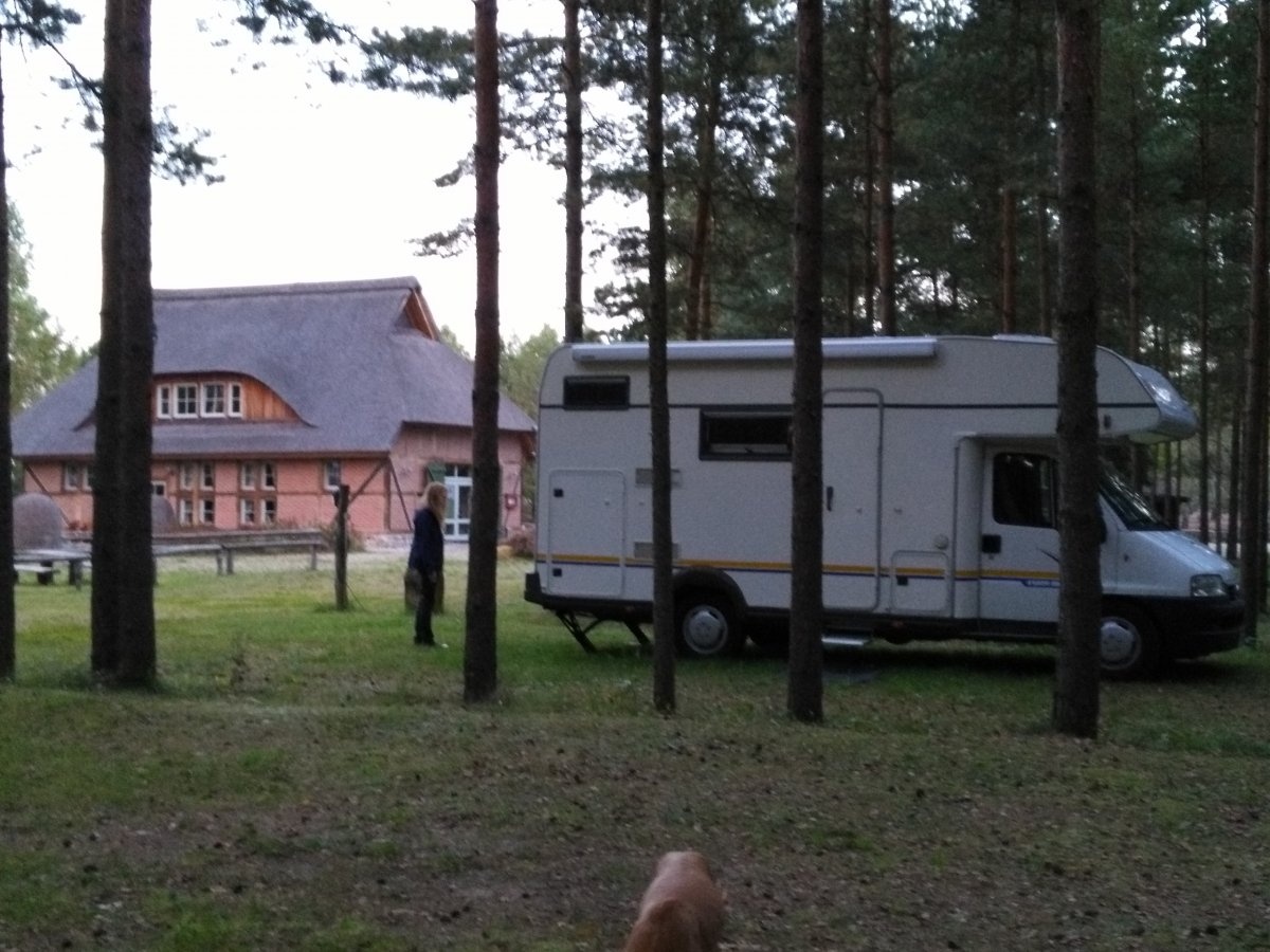 Stellplatz am Nemitzer Heidehaus Trebel — Aire camping car in Trebel