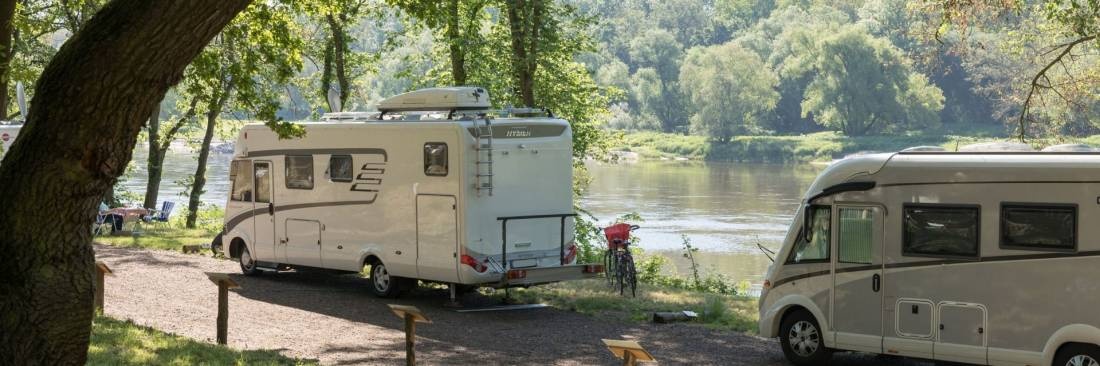 Stellplatz an der Marina Coswig — Campervan Site in Coswig (Anhalt)