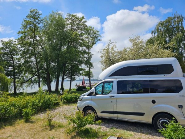 Stellplatz am Campingplatz Spitzenort Plön