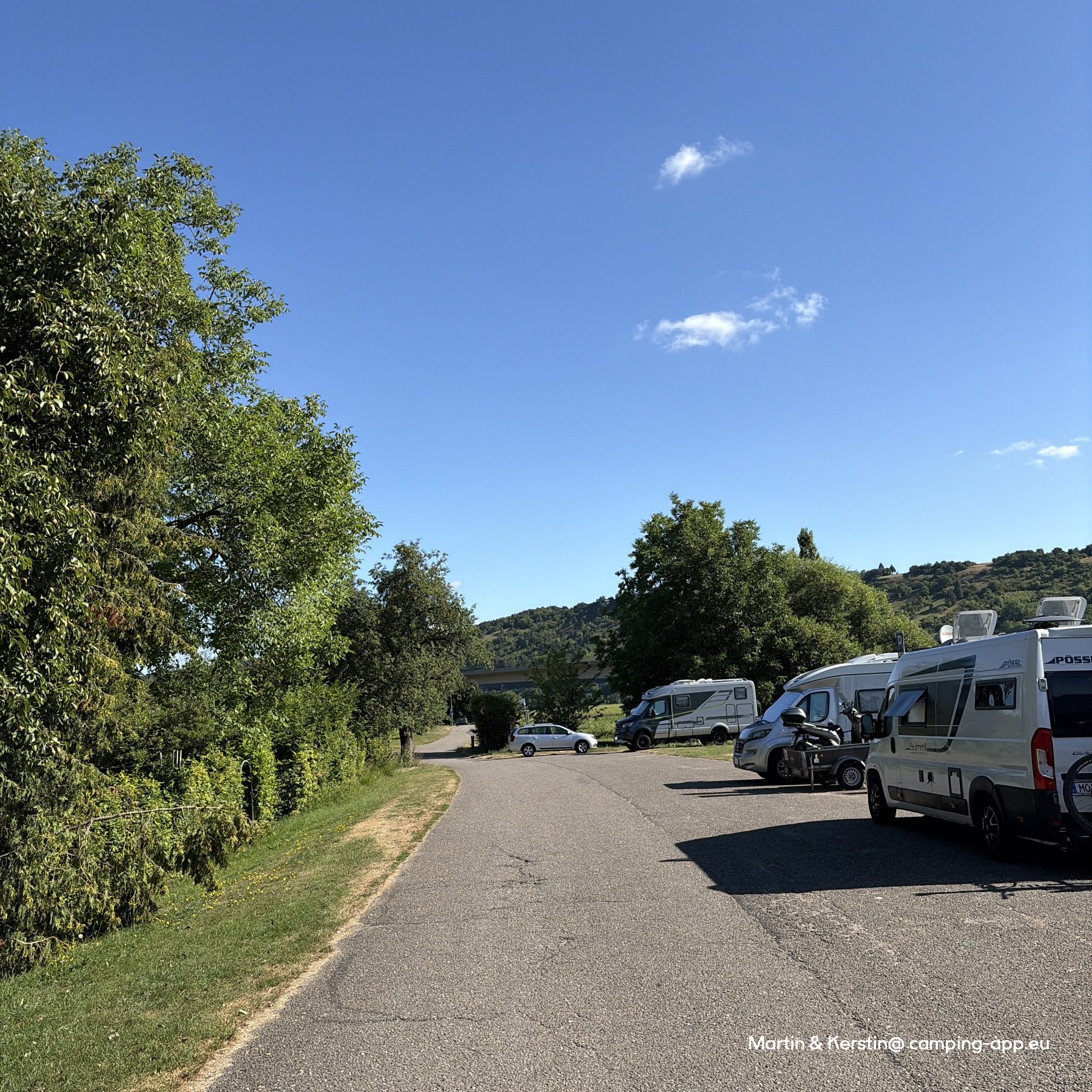 Übernachtungsparkplatz Obrigheim — Sp. parking dla kamperów in Obrigheim