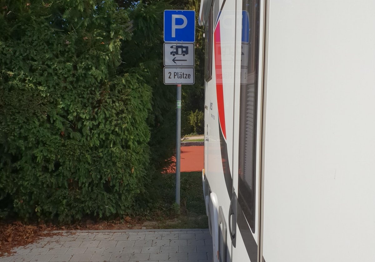 Übernachtungsparkplatz Stegermattstrasse — Estacionamento noturno in Offenburg