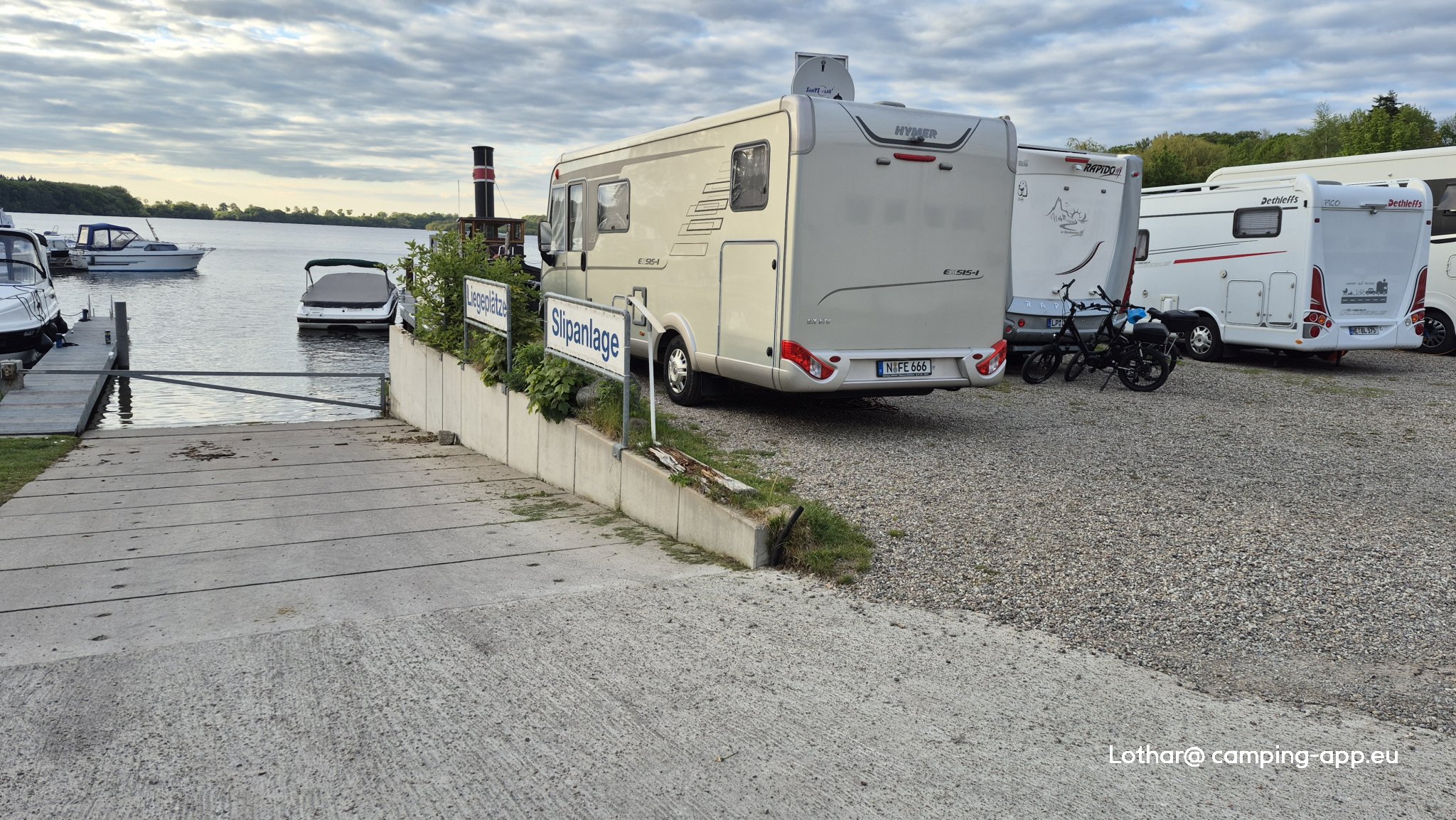 Stellplatz am Sportbootzentrum Ziegelsee Schwerin — Foto 2