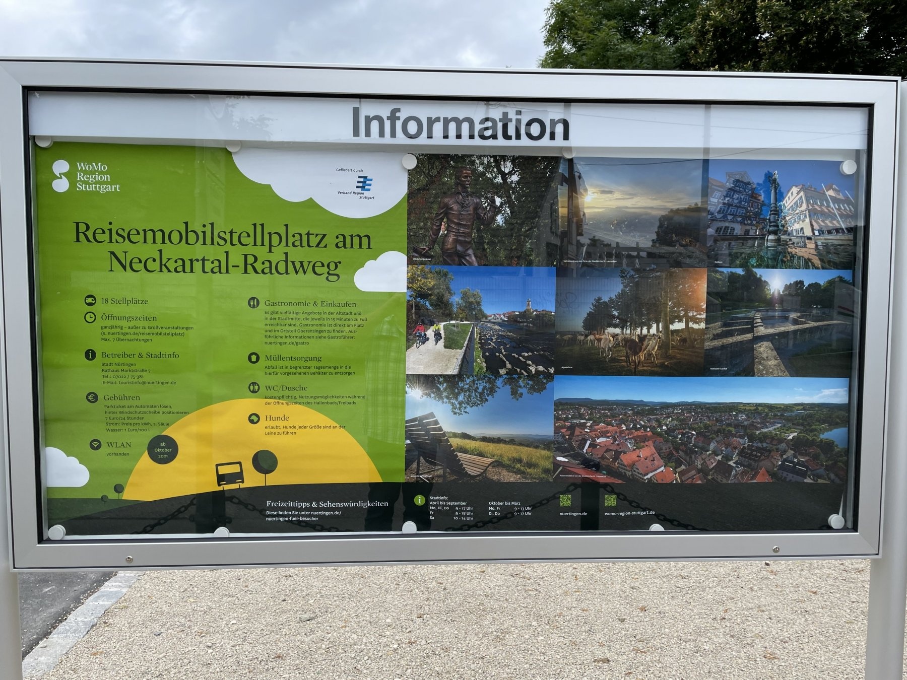 Stellplatz Nürtingen — Area di sosta in Nürtingen-Oberensingen