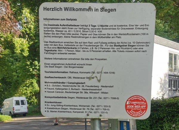 Stellplatz Freudenberger Straße Siegen