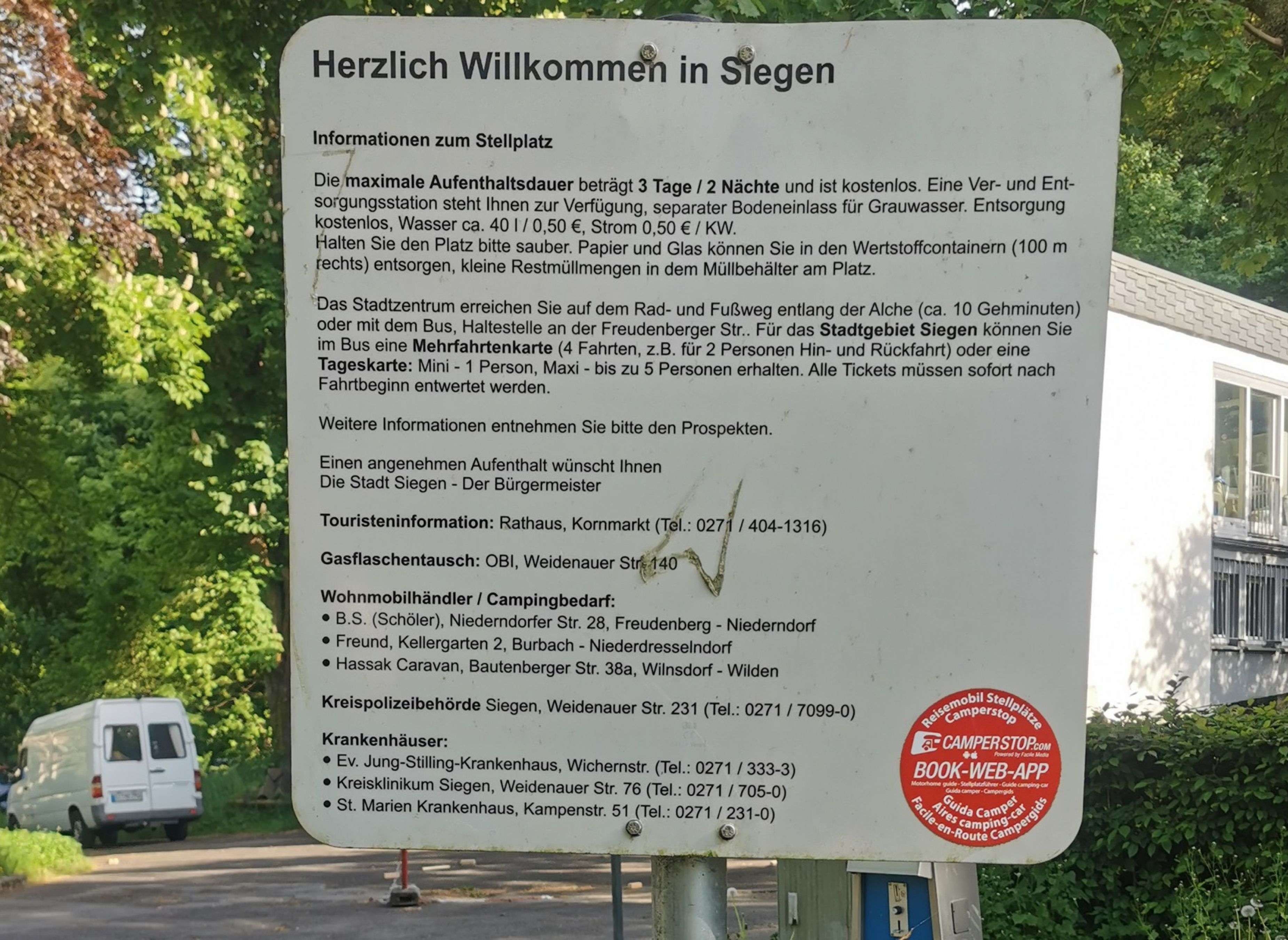 Stellplatz Freudenberger Straße Siegen — Stellplatz in Siegen-Alt-Siegen