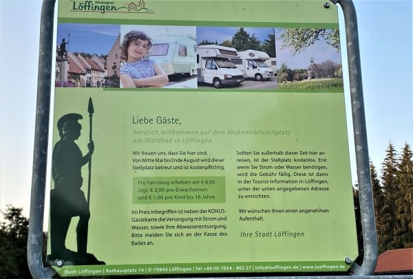 Stellplatz am Waldbad Löffingen — Camperplaats in Löffingen