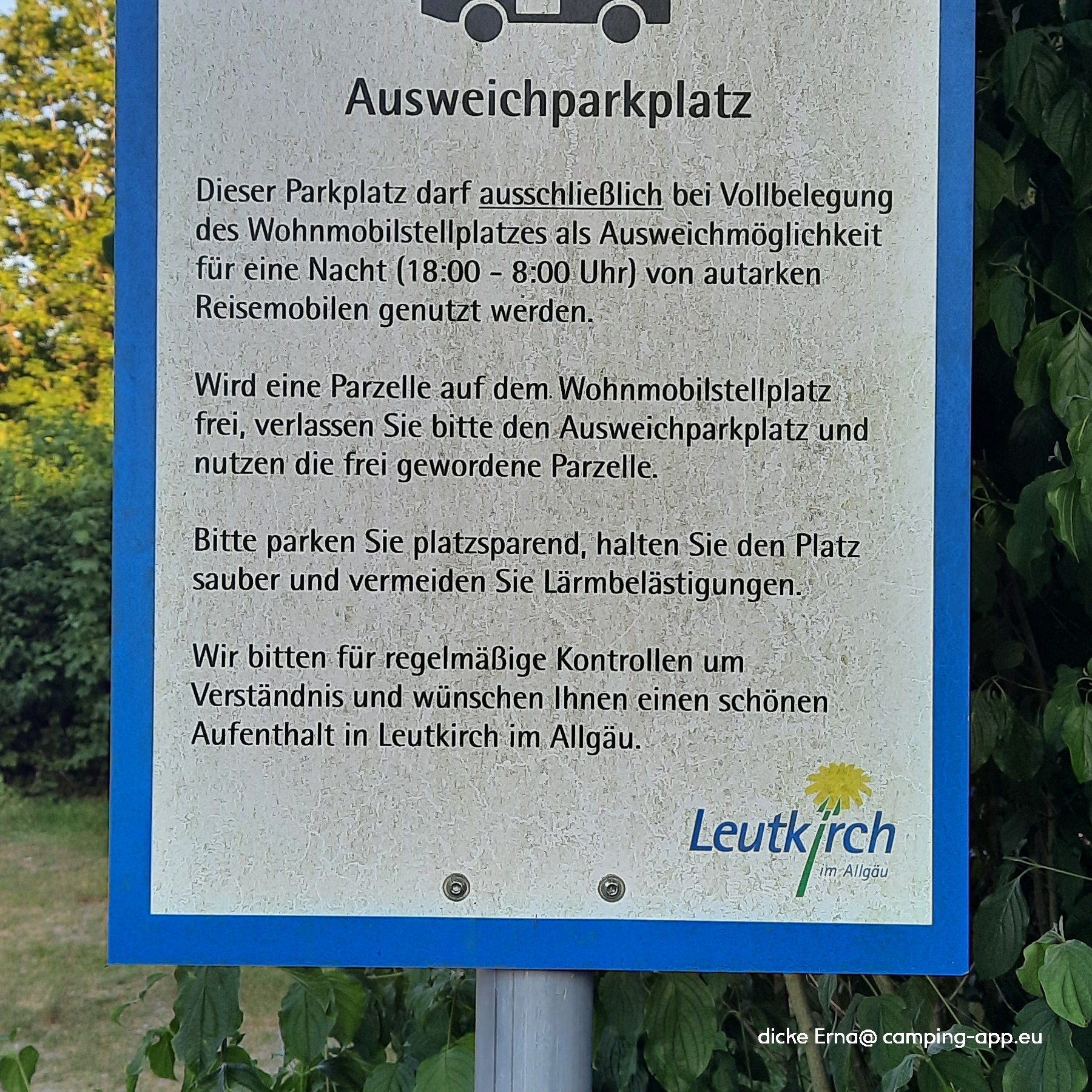 Stellplatz Leutkirch — Fotoğraf 3