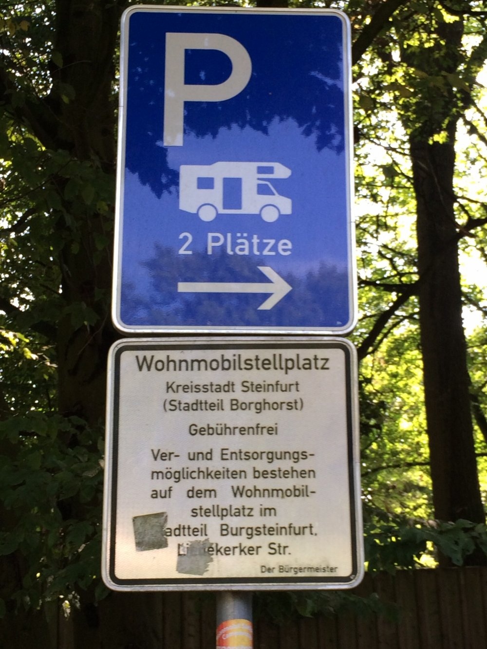 Übernachtungsparkplatz Steinfurt-Borghorst — Area di sosta in Steinfurt