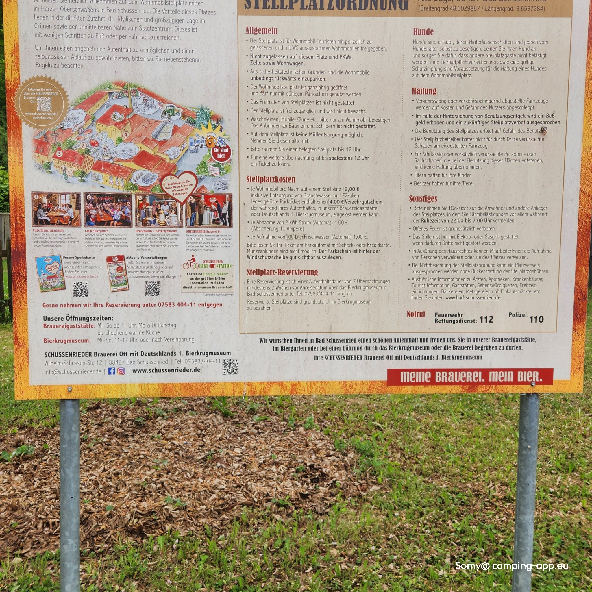 Stellplatz an der Brauereigaststätte Bad Schussenried — Foto 2