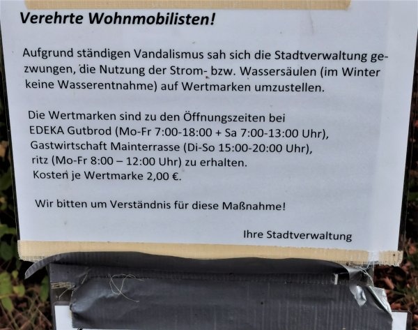 Wohnmobilstellplatz Eltmann — Sp. parking dla kamperów in Eltmann