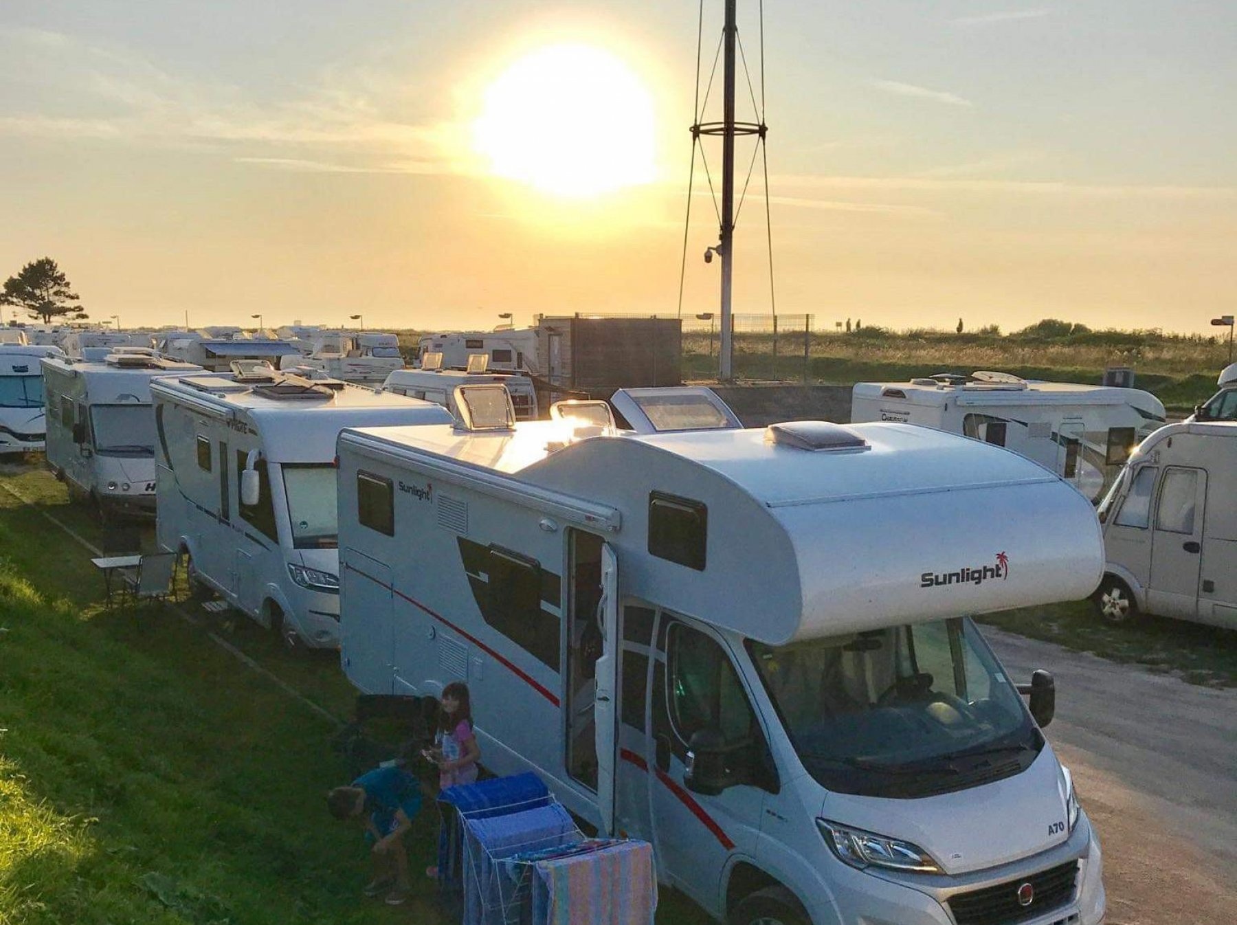 Stellplatz Le Tréport (Klein) — Aire camping car in Le Tréport