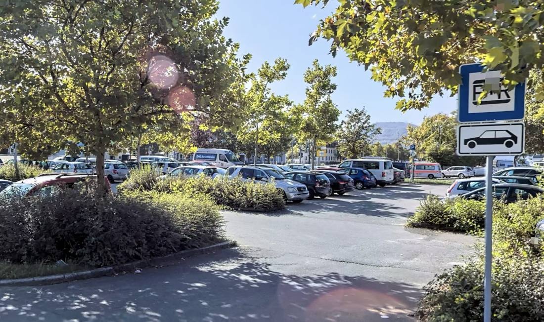 Stellplatz am Südbahnhof Reutlingen — Area Autocaravanas in RT