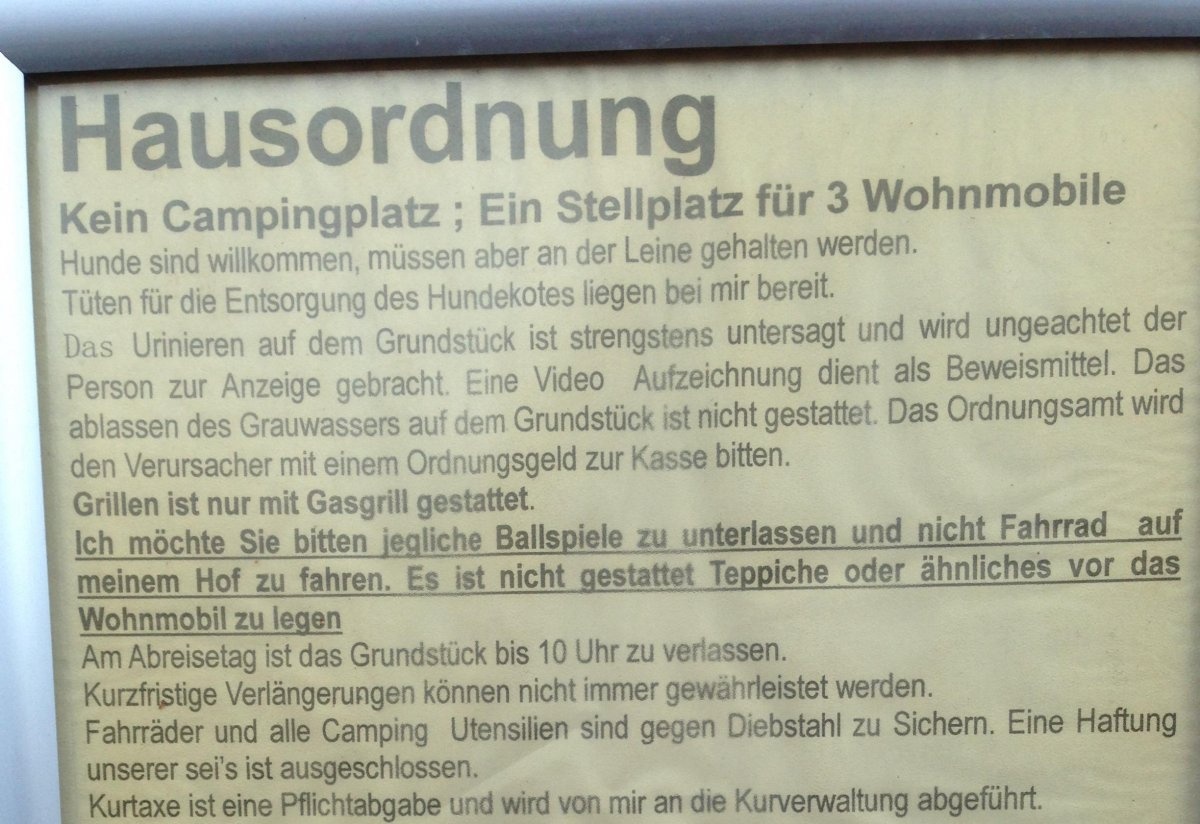 Stellplatz Blasendorff Heringsdorf — Stellplatz in Heringsdorf-Bansin