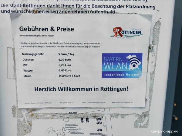 Stellplatz am Festplatz an der Tauber Röttingen — Fotoğraf 2