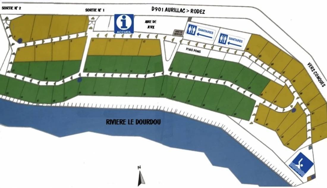 Camping Le temps d'une pause *** — Campingplatz in Conques 