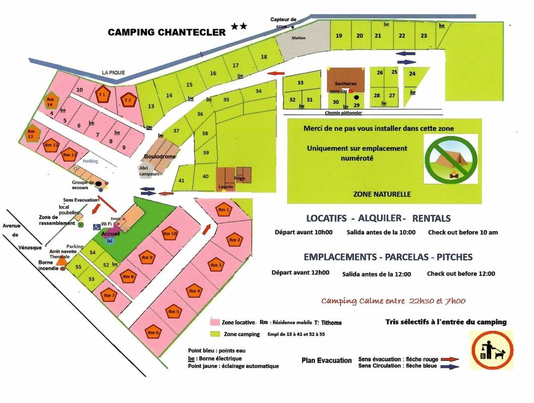 Camping Chantecler ** — Sítio de acampamento in Bagnères-de-Luchon