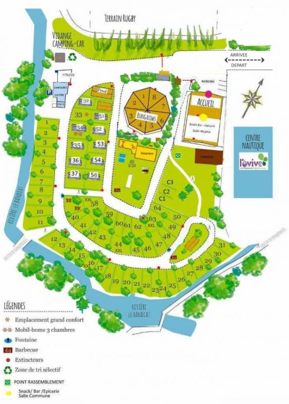 Camping l'Agrion Bleu *** — Kemp in Saint-Martial-de-Valette