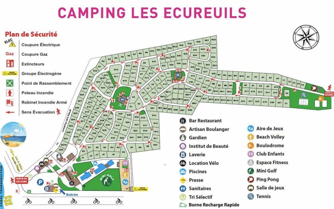 Camping Les Ecureuils — Kemp in Biscarrosse / Nouvelle-Aquitaine