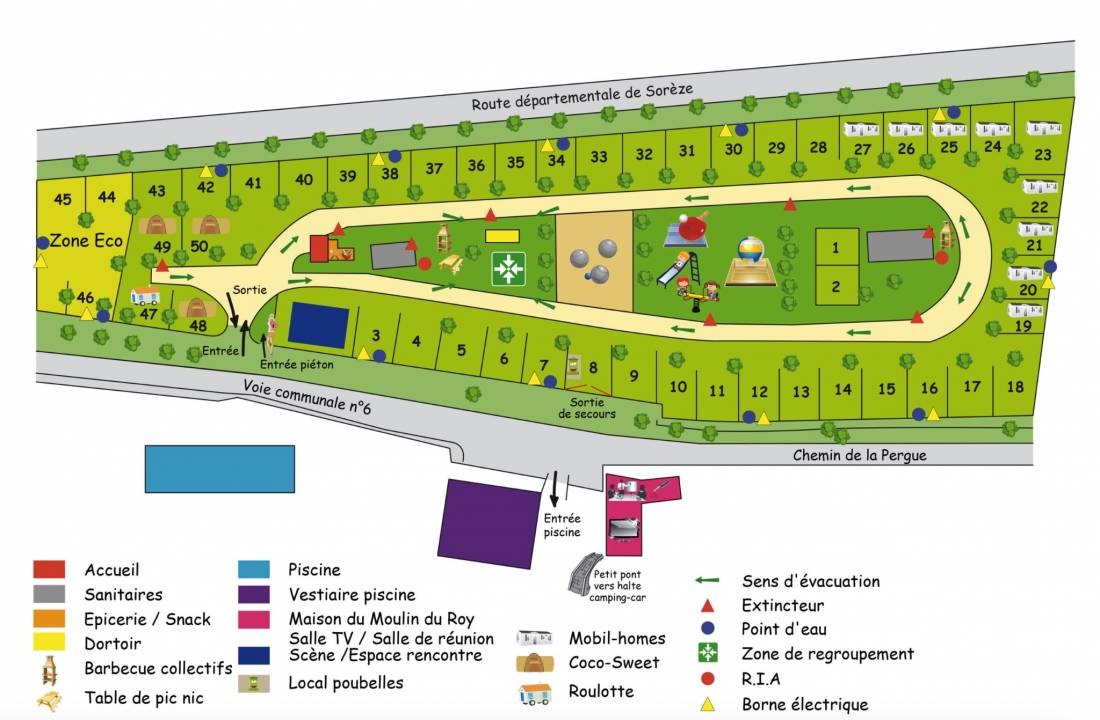 Camping Moulin du Roy *** — Campingplass in Revel