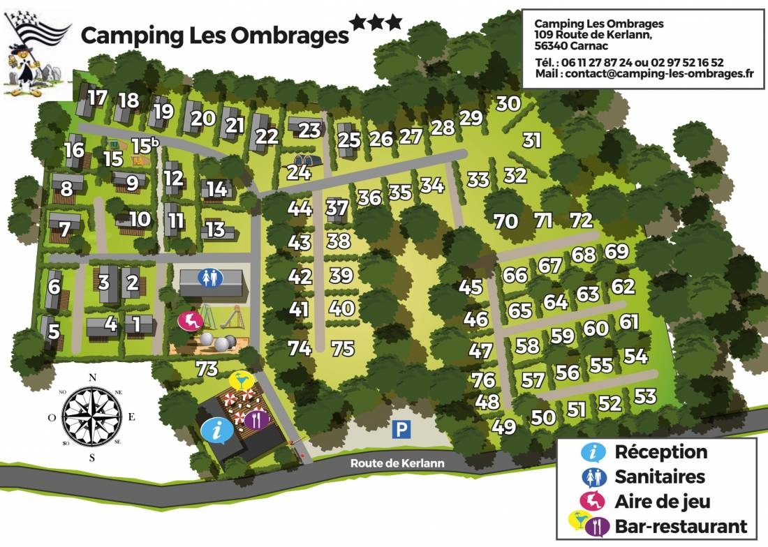 Camping Les Ombrages *** — Kemping in Carnac