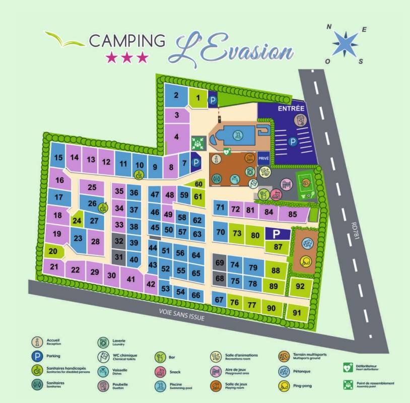 Camping L'Evasion *** — 露营地 in Saint-Philibert