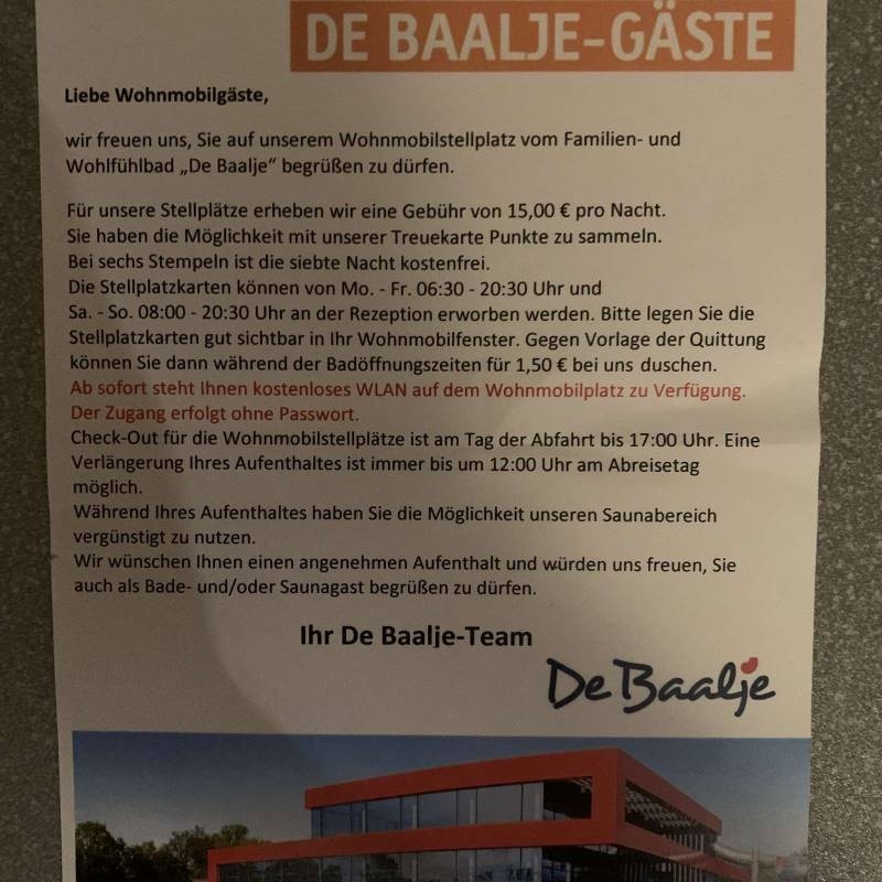 Familien- und Wohlfühlbad De Baalje — Sítio para autocaravanas in Aurich