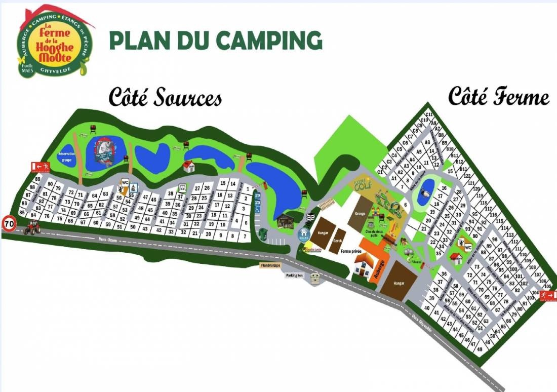 Ferme de la Hooghe Moote ** — Campingplatz in Ghyvelde
