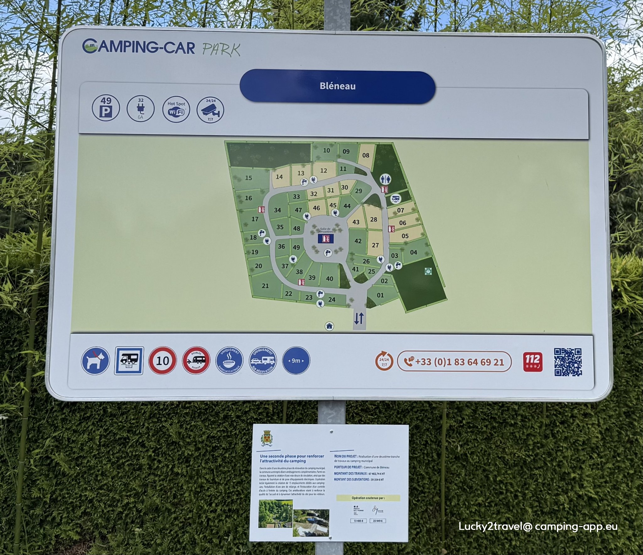 Wohnmobilstellplatz Bléneau — Foto 4