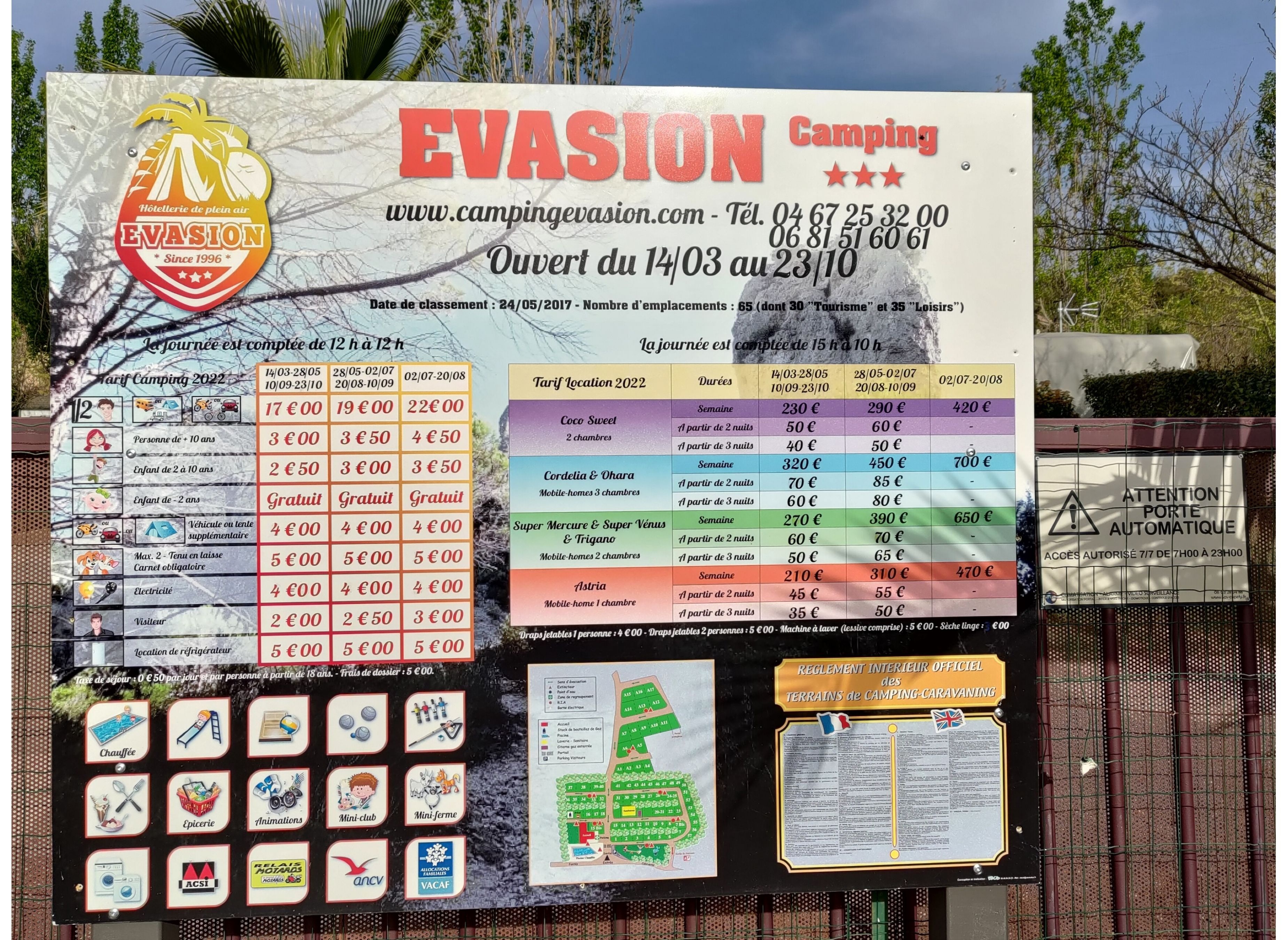 Camping Evasion Hérault Restaurant Fontès — Campingplatz in Fontès / Nouvelle-Aquitaine