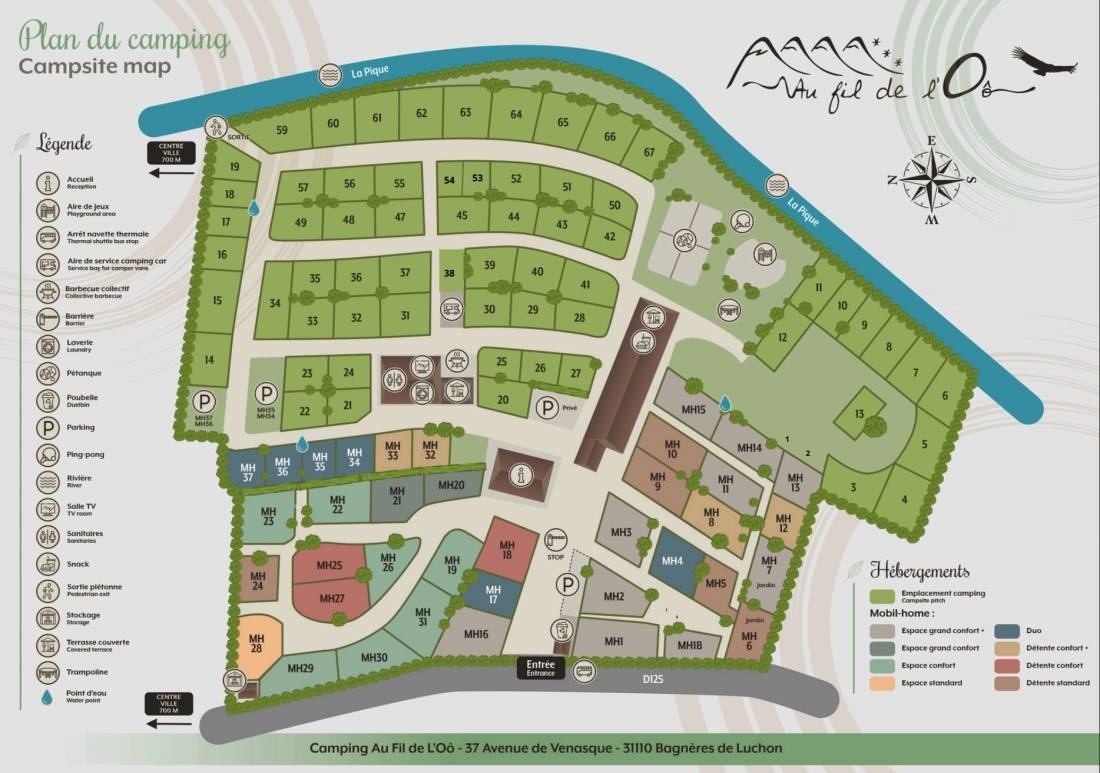 Camping Au Fil de L'Oô *** — Місце для кемпінгу in Bagnères-de-Luchon