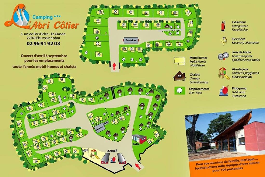 Camping l'Abri Cotier — Campingplads in Pleumeur-Bodou