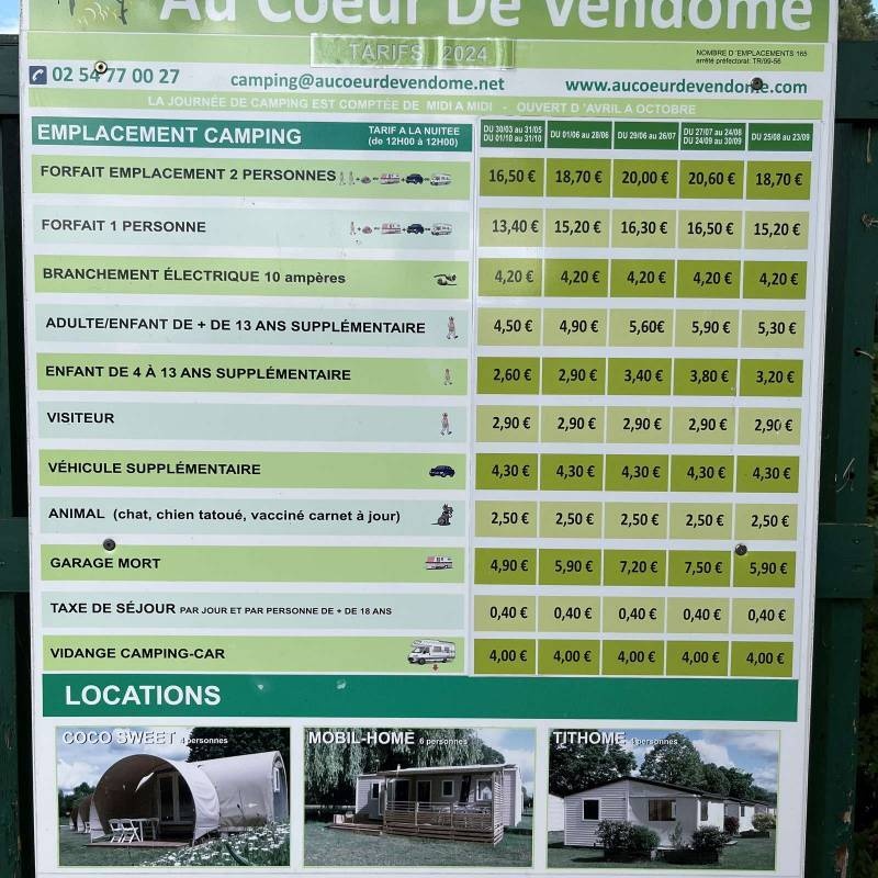 Camping Au Coeur de Vendôme — Campingplass in Vendôme