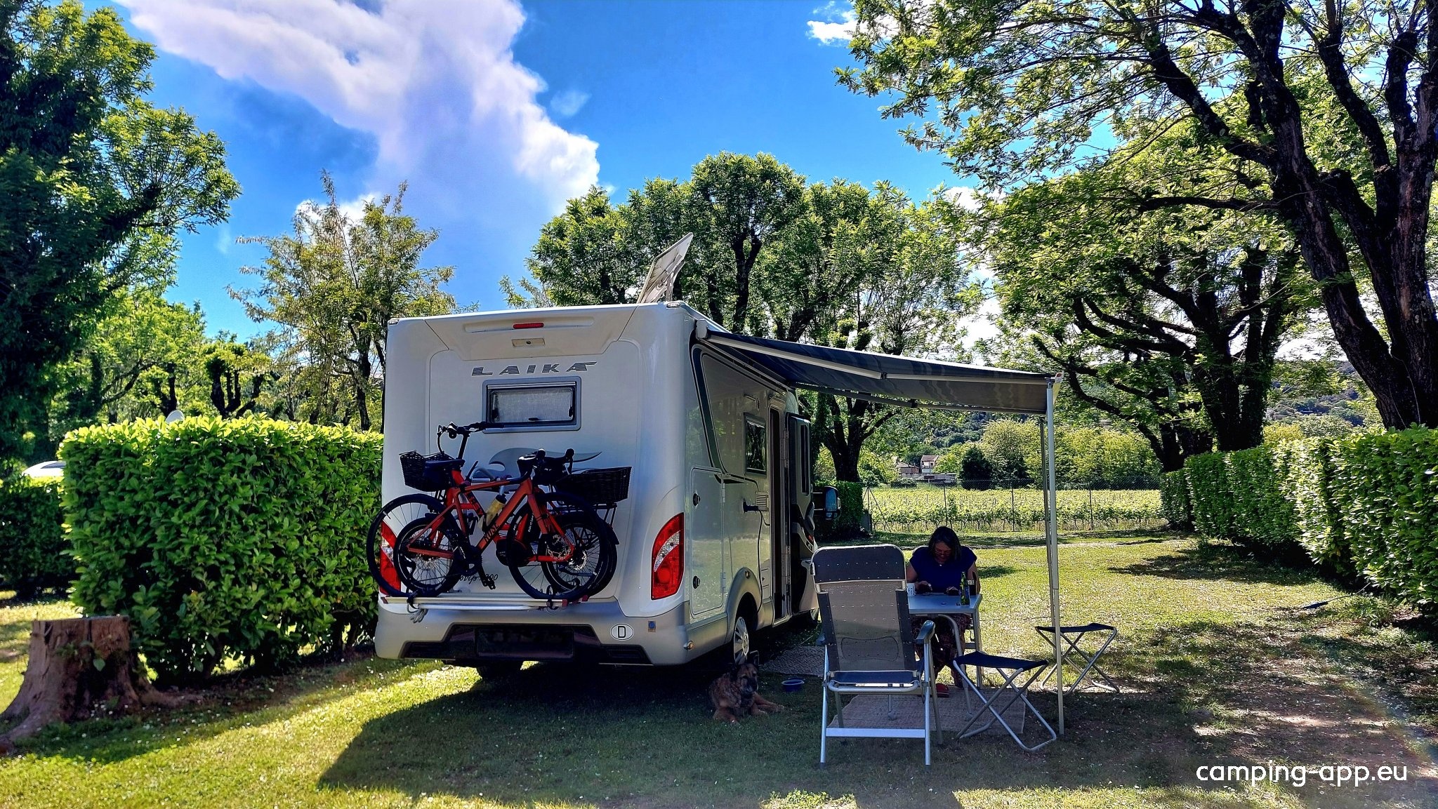 Camping Chauvieux *** — Kemp in Salavas / Auvergne-Rhône-Alpes