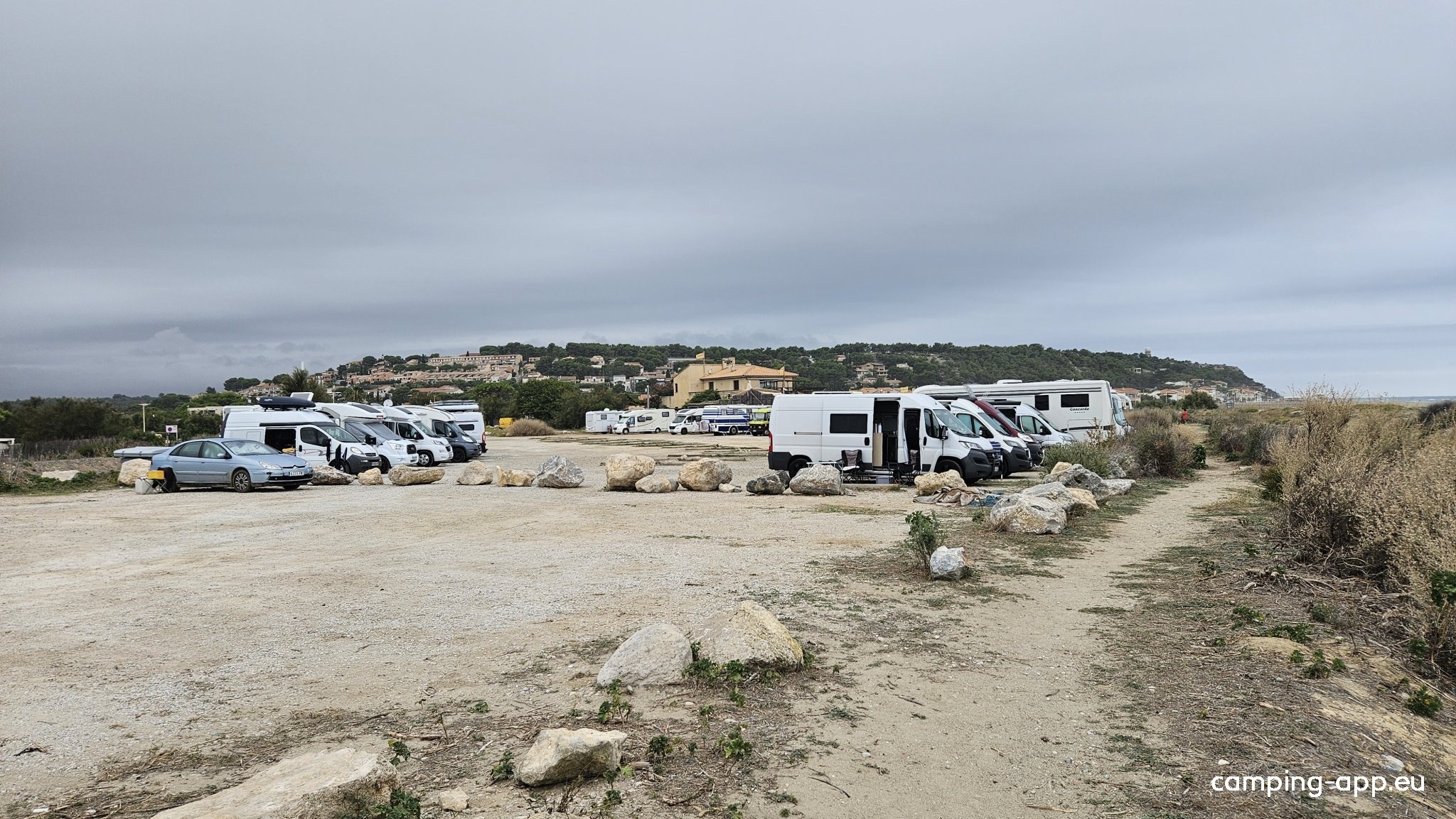 Aire de Camping-Car Mouret Leucate Plage — Sp. parking dla kamperów in Leucate Plage