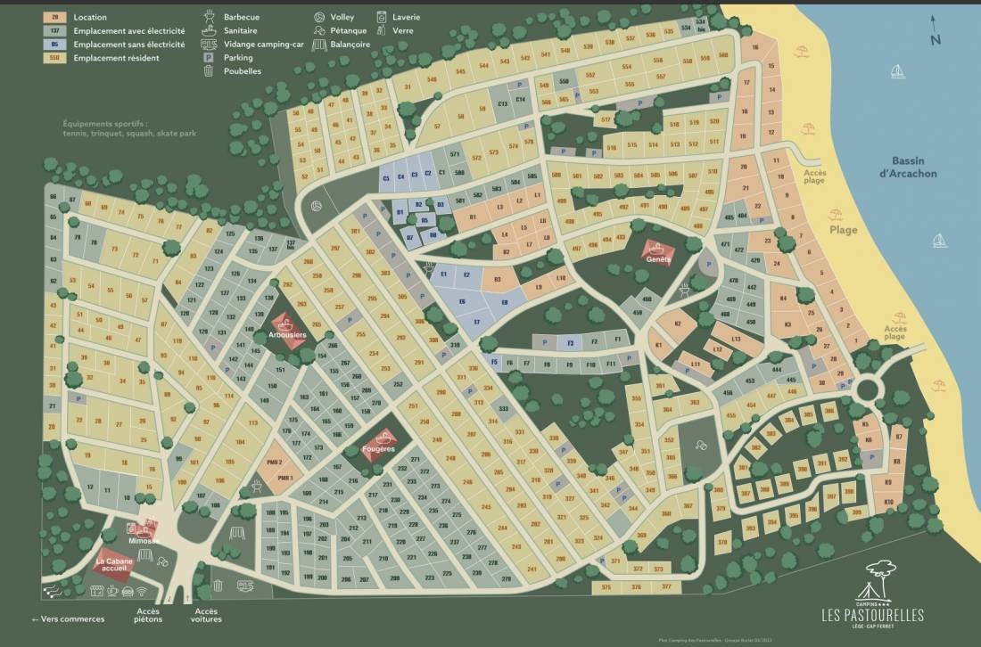 Camping Les Pastourelles — Campingplads in Lège-Cap-Ferret