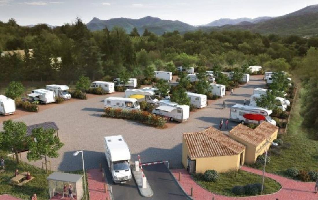 Aire Campingcar Park Lamalou-les-Bains — Sp. parking dla kamperów in Lamalou-les-Bains