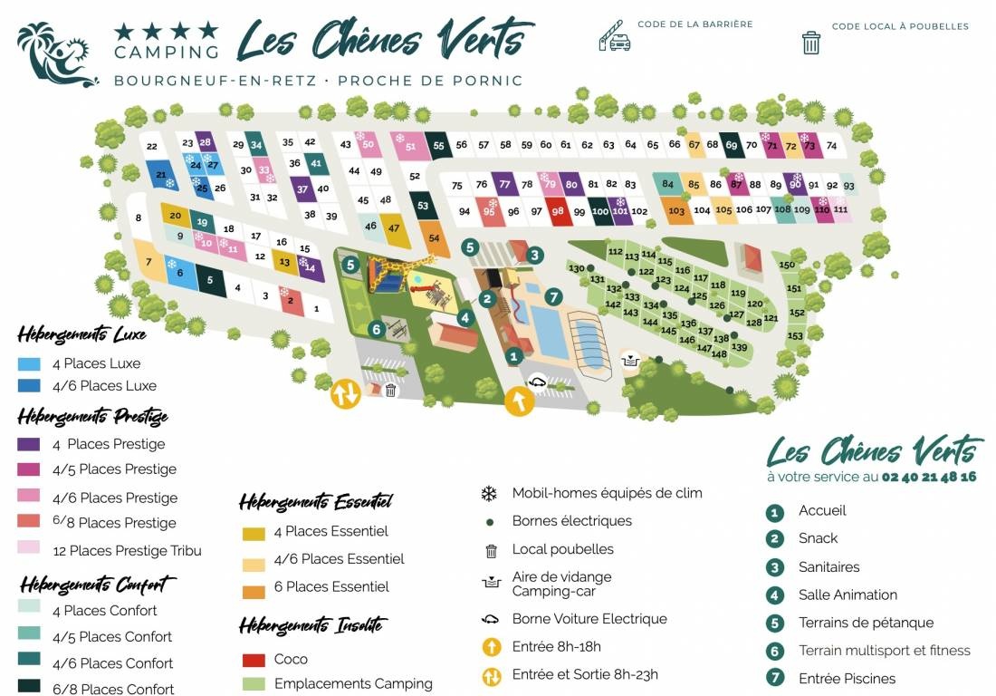 Camping Les Chênes Verts **** — Campingplats in Villeneuve-en-Retz
