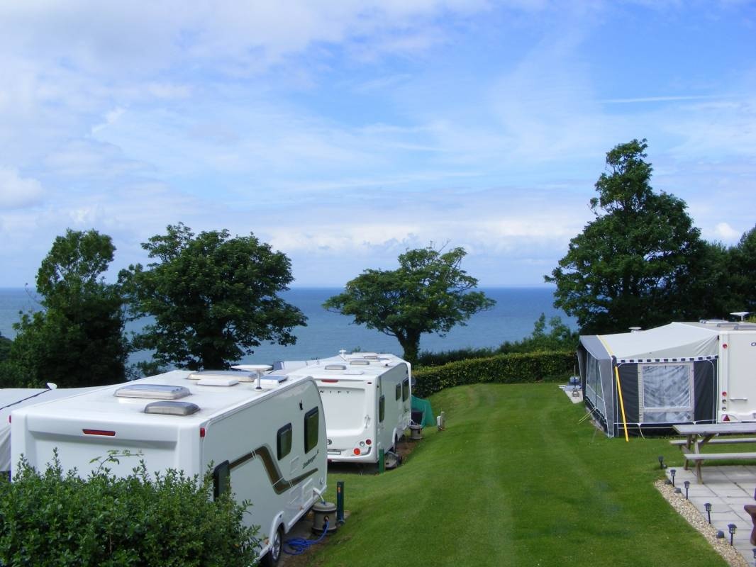 Napps Caravan Park — Area da campeggio in Ilfracombe / North Devon / England