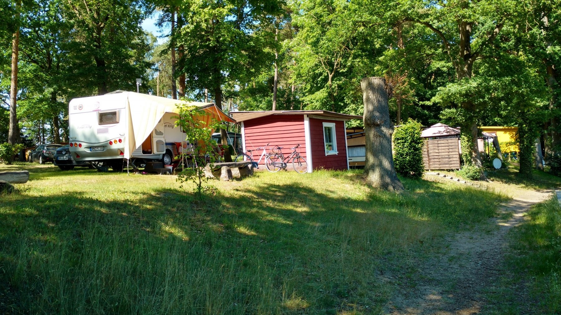 Camping at Lake Dobbertiner — Campingplatz in Dobbertin / Mecklenburg-Vorpommern