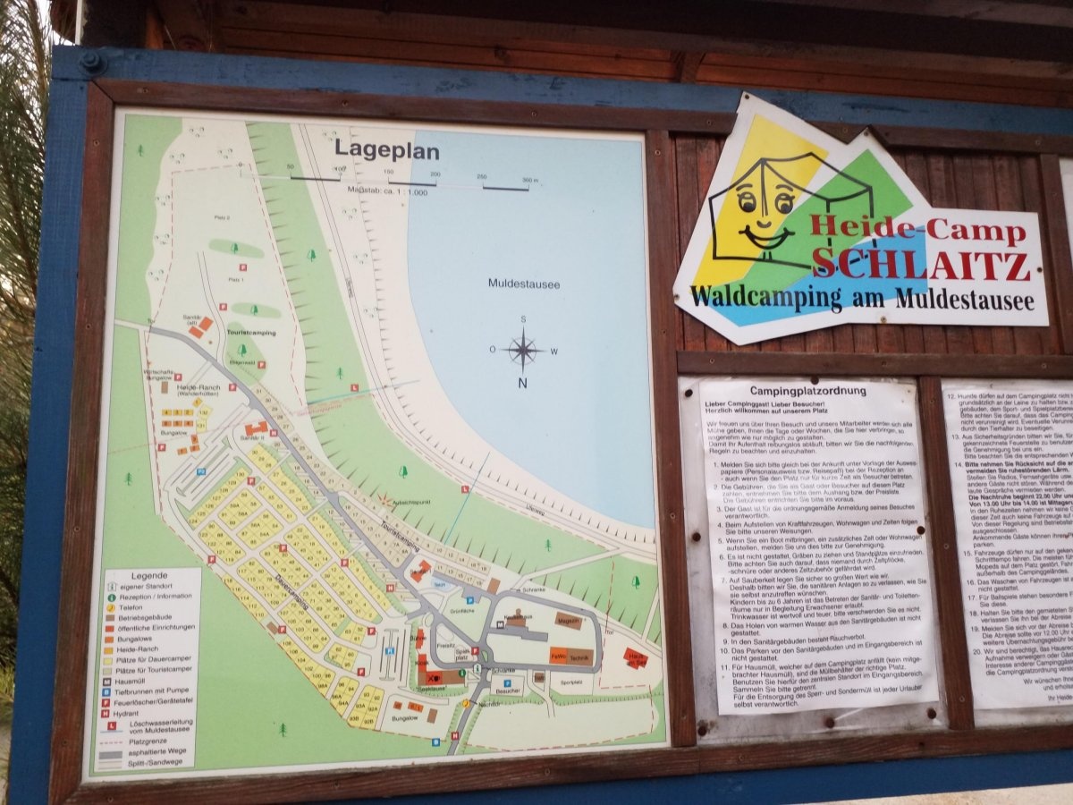 Heide-Camp Schlaitz — Area da campeggio in Schlaitz (Muldestausee) / Sachsen-Anhalt